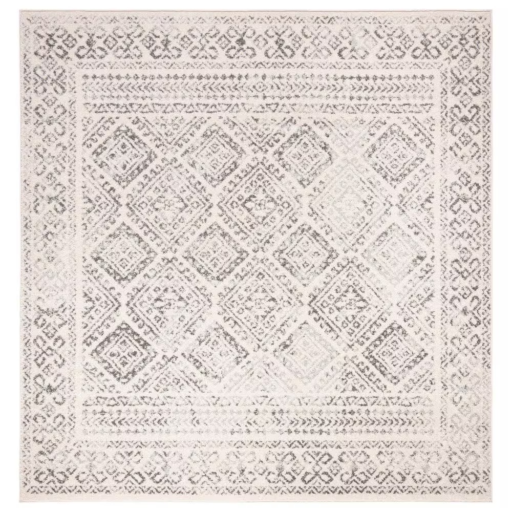 Safavieh Tulum Transitional 3' Square Grey Area Rug