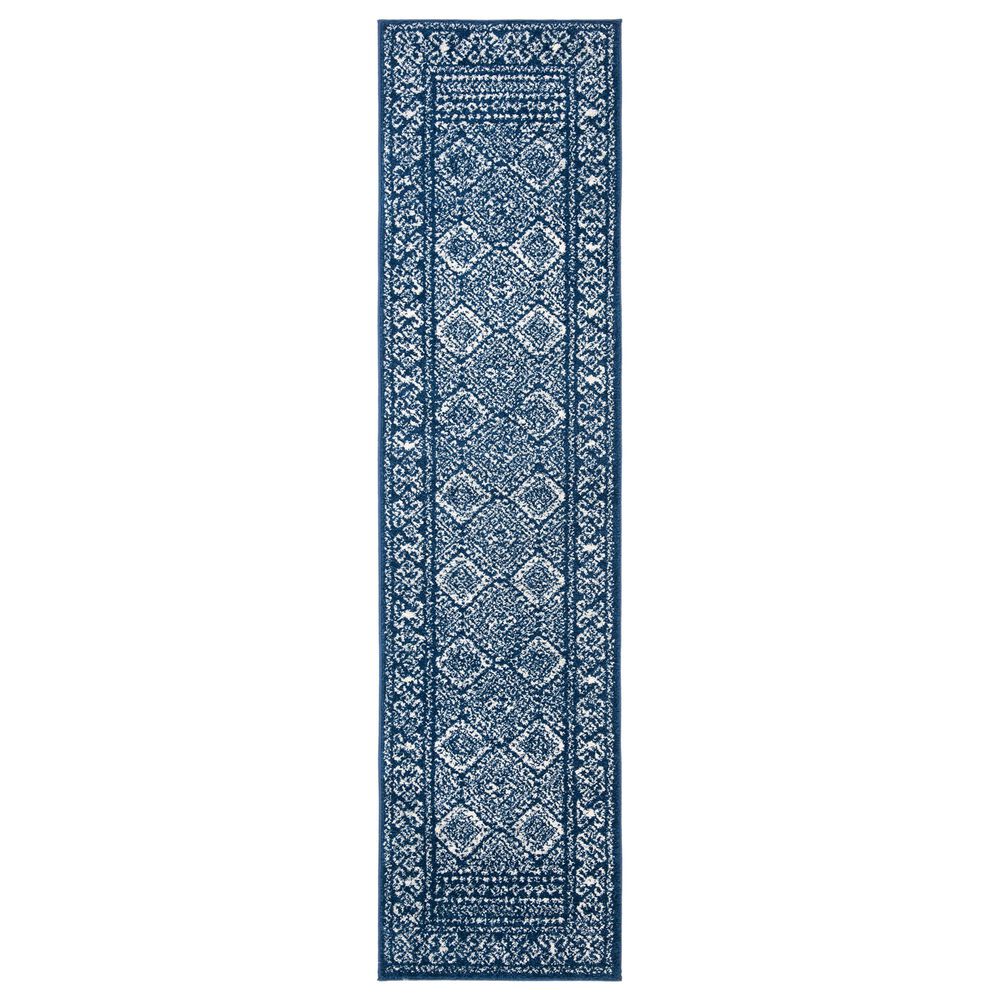 Safavieh Tulum TUL264N 2' x 7' Navy and Ivory Runner