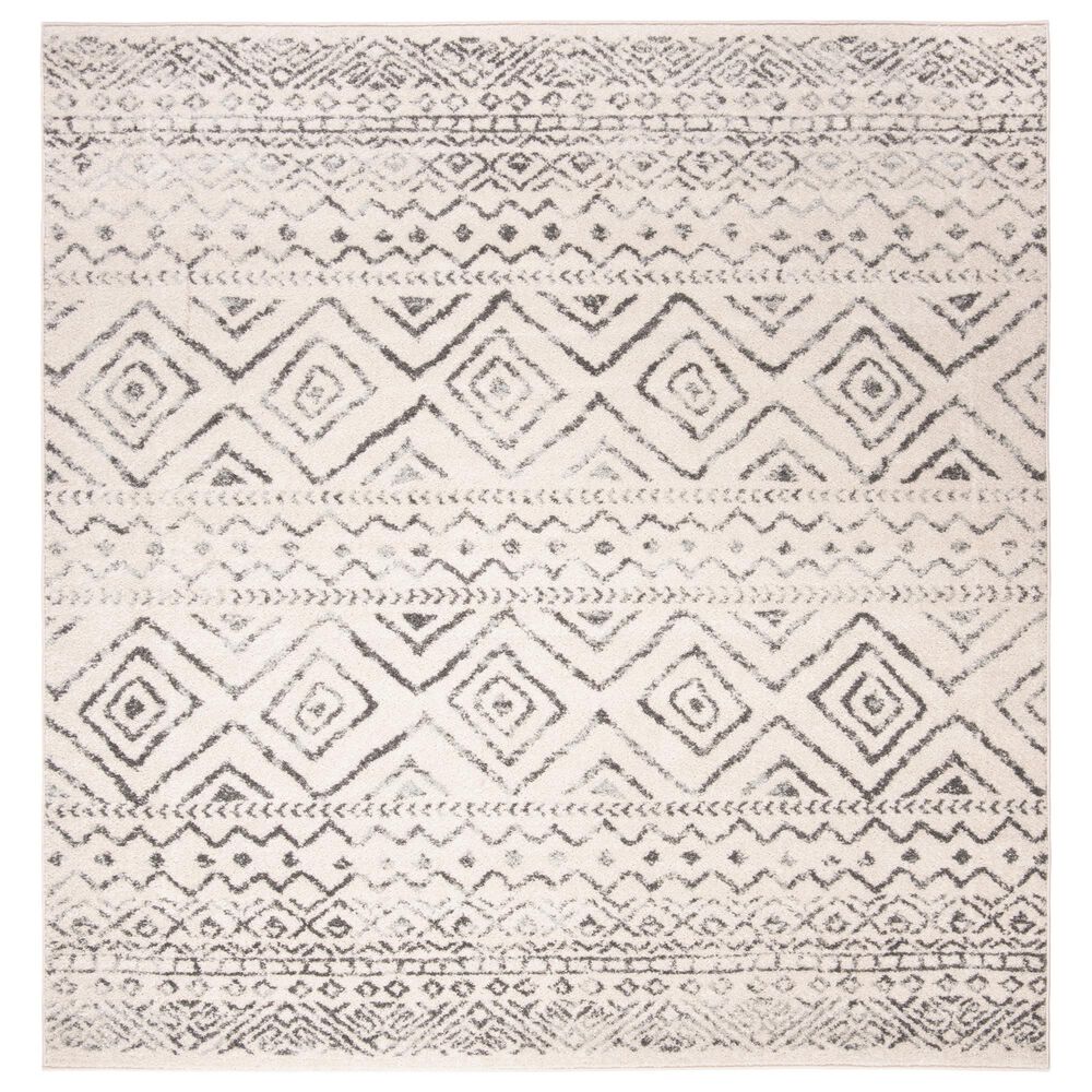 Safavieh Tulum Transitional5' Square Ivory and Grey Area Rug