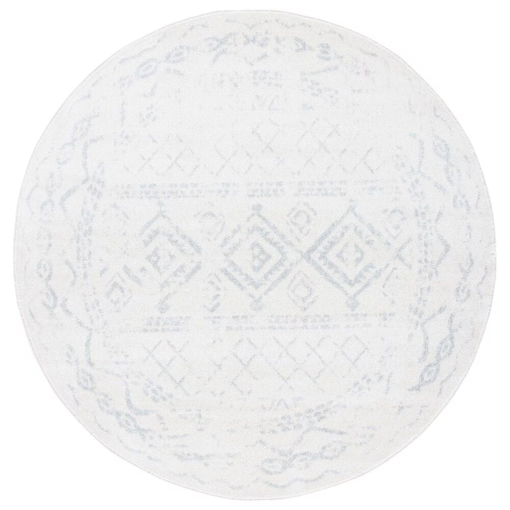 Safavieh Tulum TUL268B 6'7" RoundLight Grey Area Rug