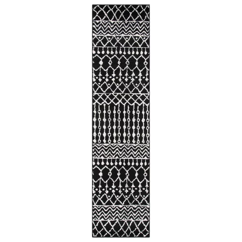 Safavieh Tulum TUL2702' x 8' Black and Ivory Runner