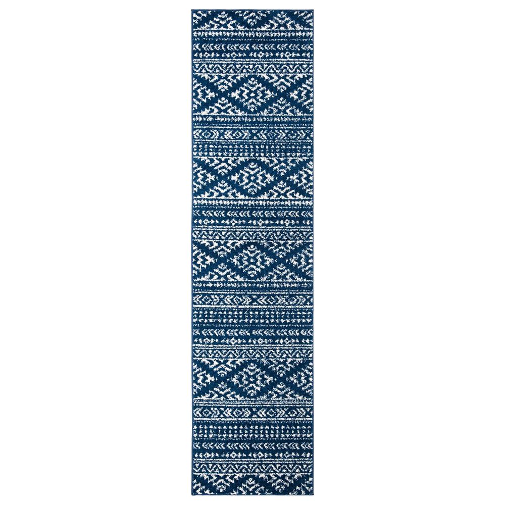 Safavieh Tulum TUL272 2' x 8' Navy and Ivory Runner
