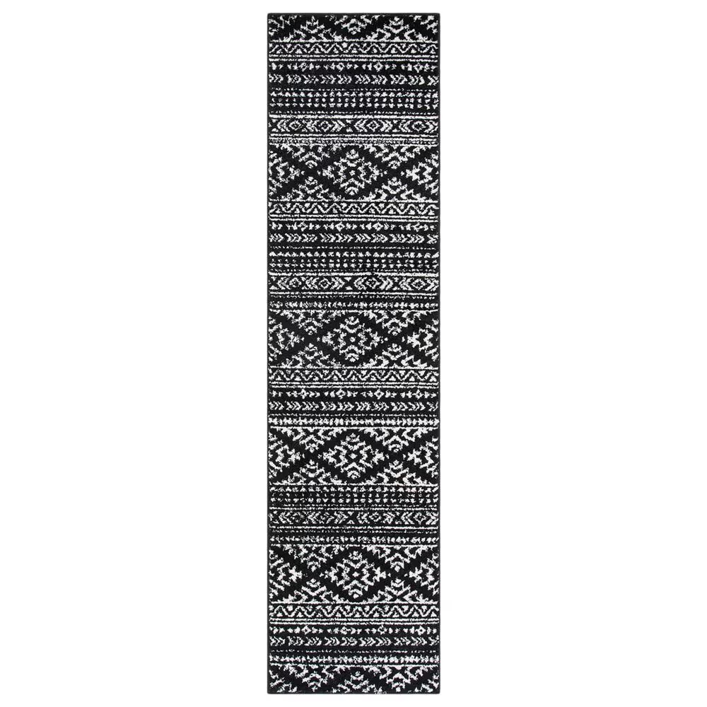 Safavieh Tulum TUL272 2' x 11' Black and Ivory Runner