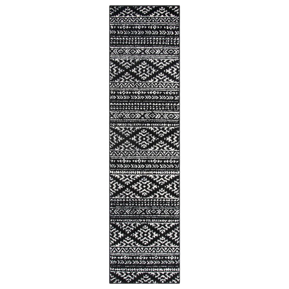 Safavieh Tulum 2' x 8' TUL272 Black and IvoryRunner