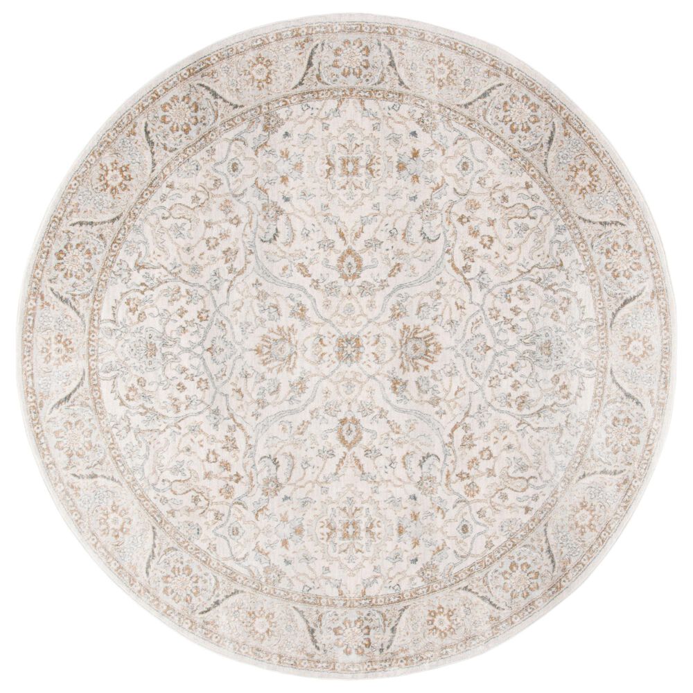 Safavieh Isabella 6'7" Round Cream and Beige Area Rug
