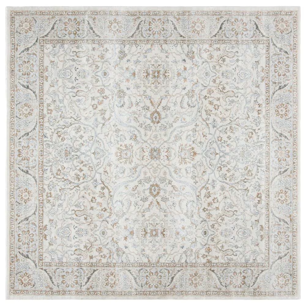 Safavieh Isabella Traditional 6'7" Square Cream and Beige Area Rug