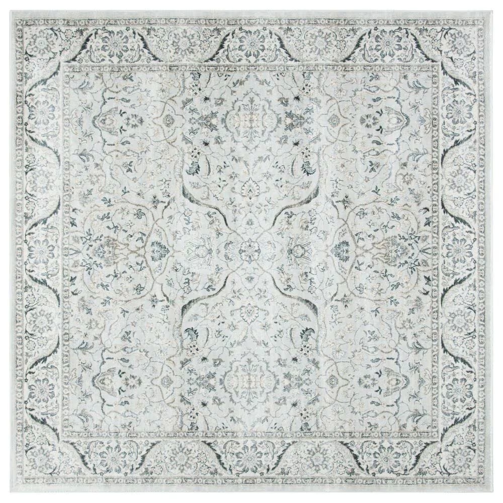 Safavieh Isabella6'7" Square Light Grey and Cream Area Rug