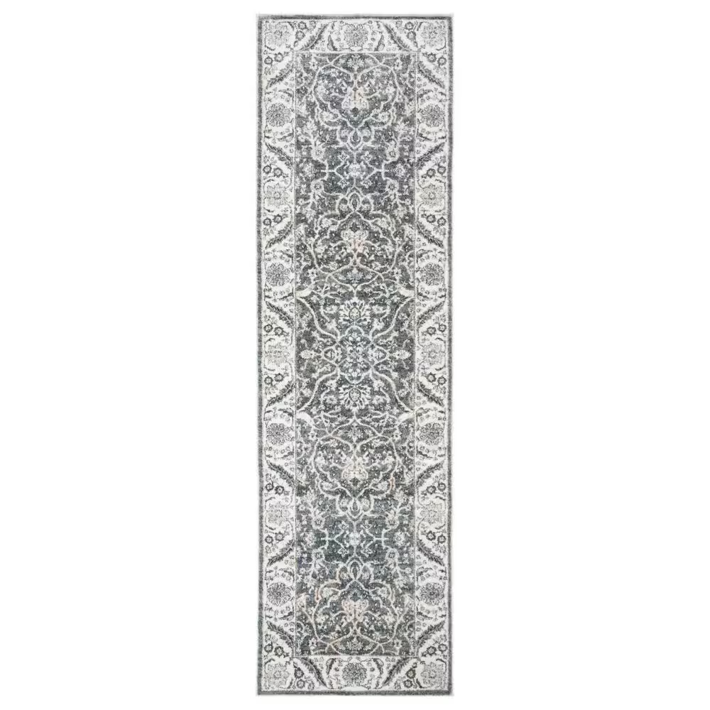 Safavieh Isabella 2'2" x 7' Grey and Dark Grey Runner