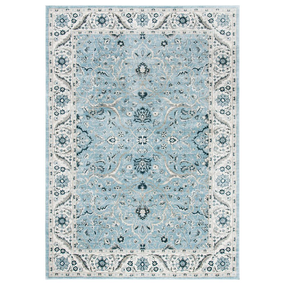 Safavieh Isabella9' x 12' Light Blue and Cream Area Rug