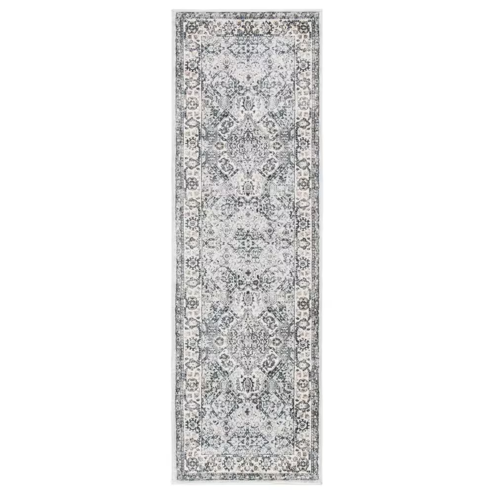 Safavieh Isabella 2'2" x 7' Dark Grey and Cream Runner