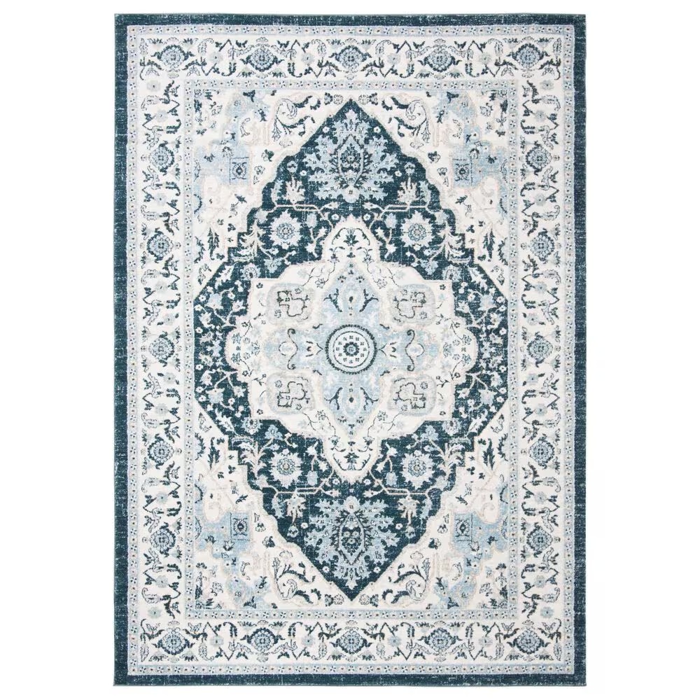 Safavieh Isabella 3' x 5' Navy and Creme Area Rug