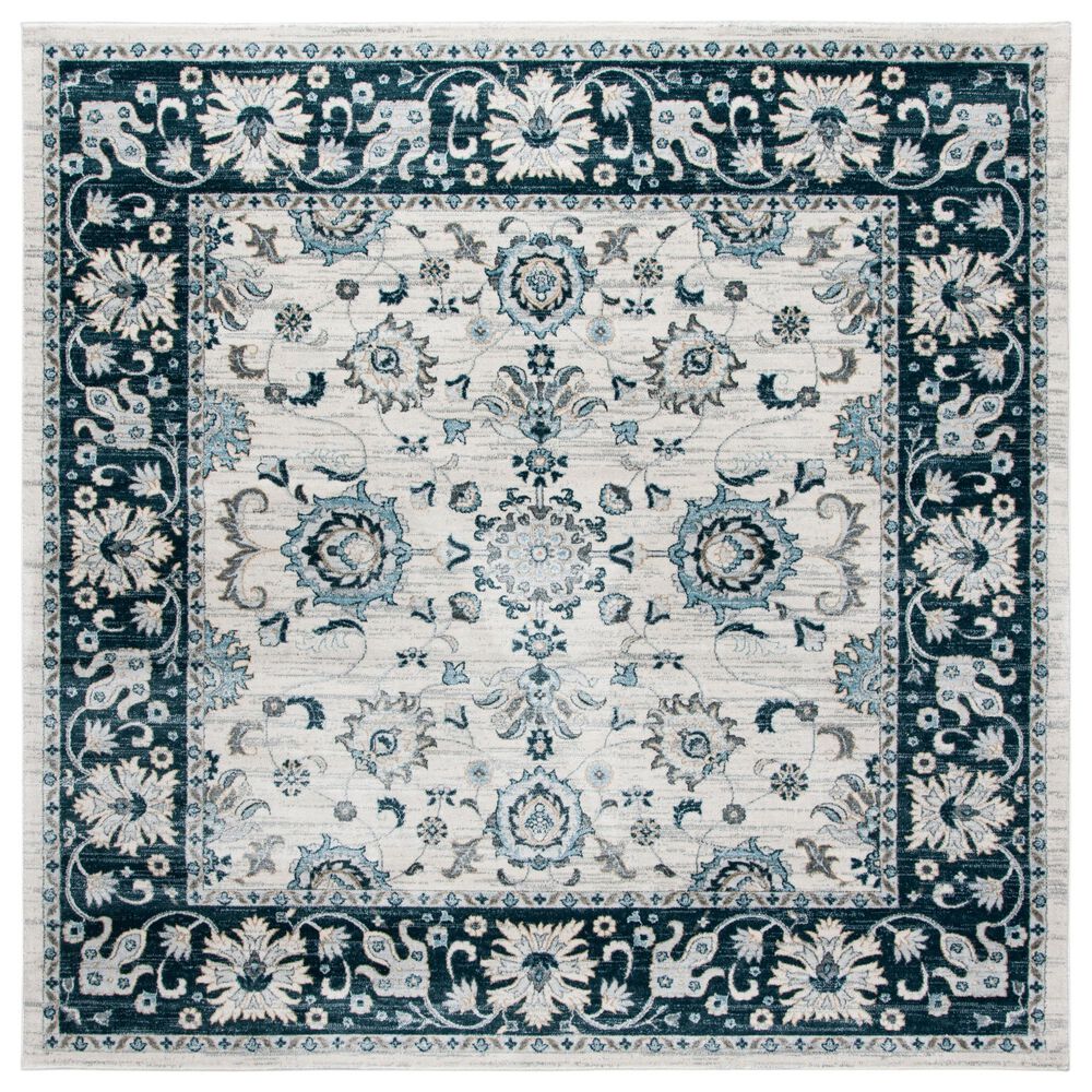 Safavieh Isabella 6'7" Square Cream and Navy Area Rug