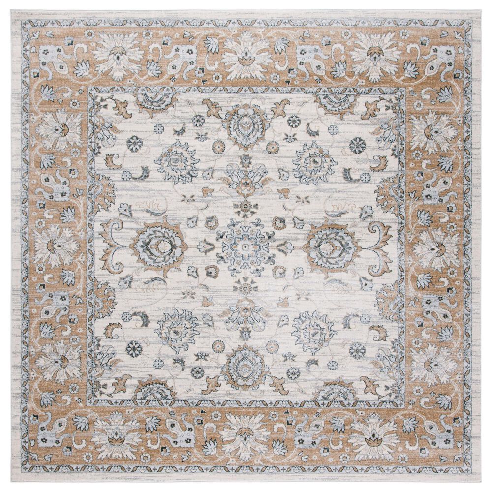Safavieh Isabella ISA940B 6'7" Square Cream and Beige Area Rug
