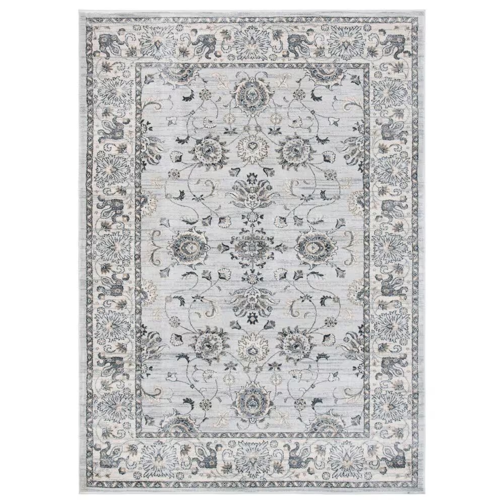 Safavieh Isabella 9' x 12' Light Gray and Cream Area Rug