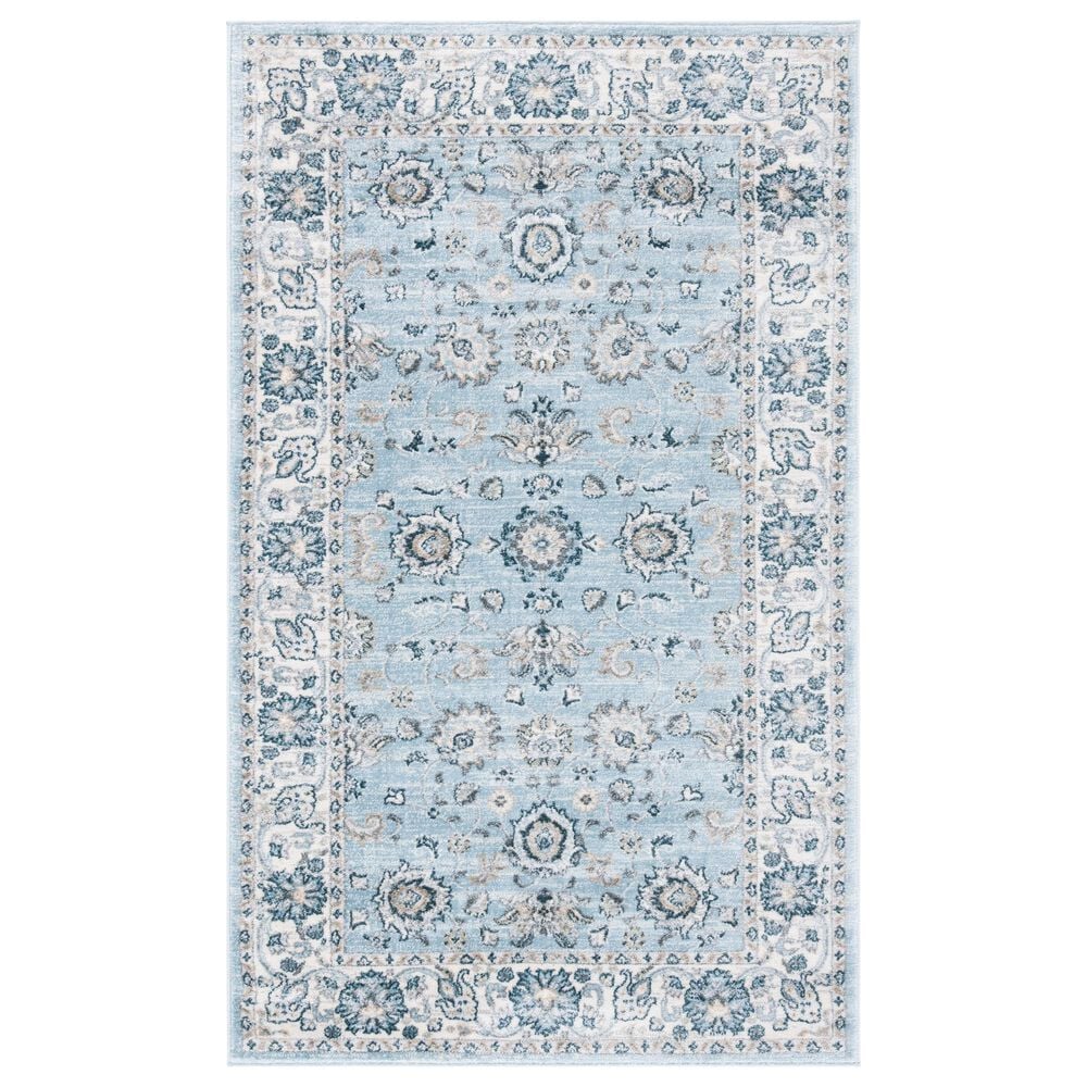 Safavieh Isabella ISA940M 3' x 5' Light Blue and Cream Area Rug