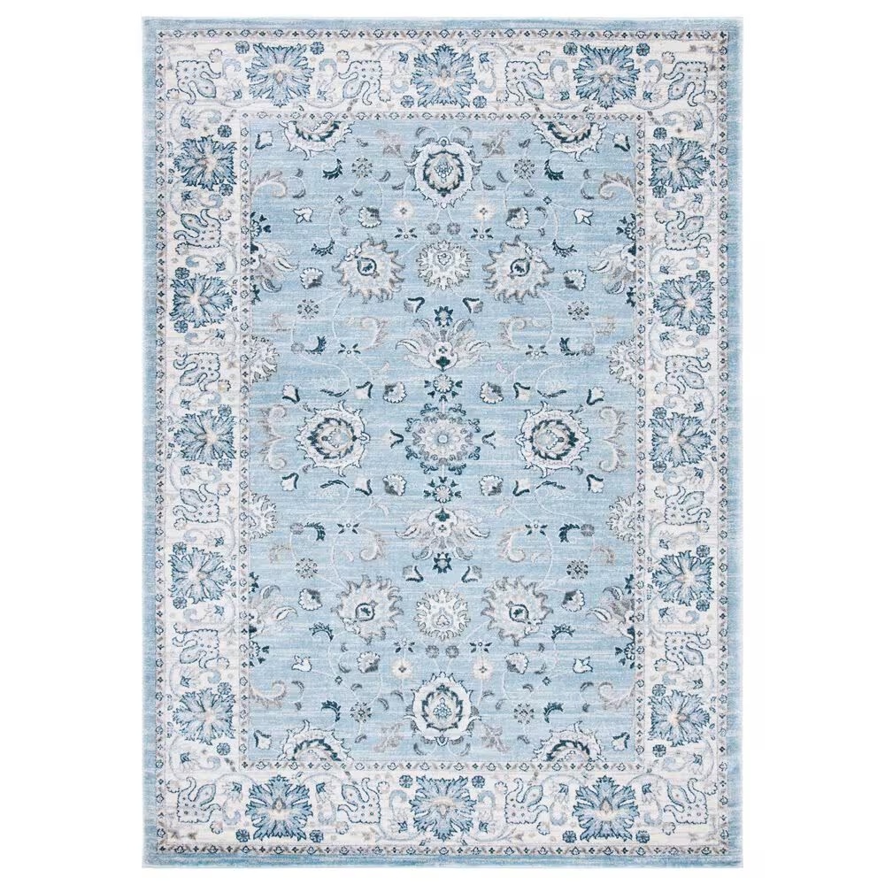 Safavieh Isabella ISA940M 4' x 6' Light Blue and Cream Area Rug