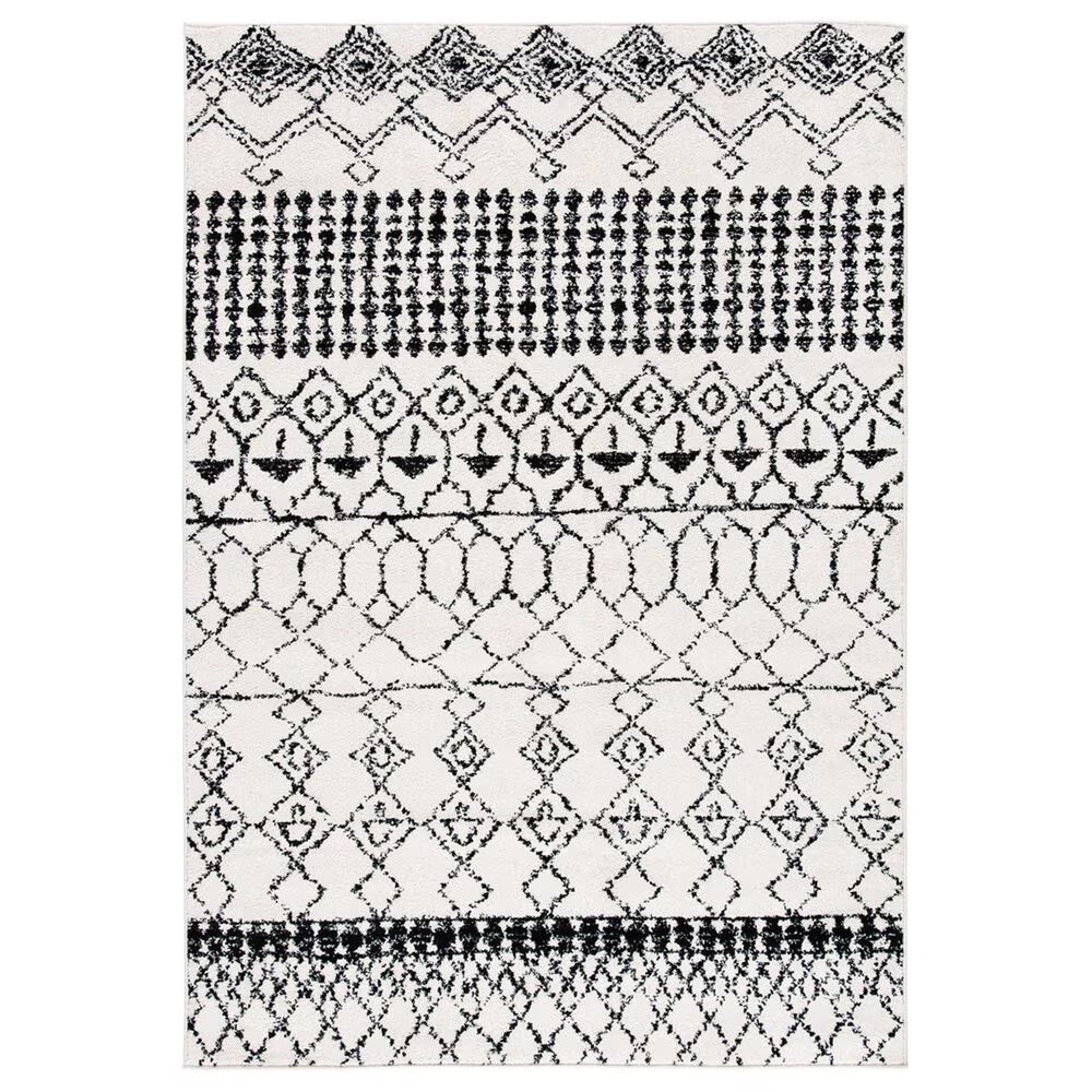 Safavieh Tulum5'3" x 7'6" Ivory and Black Area Rug
