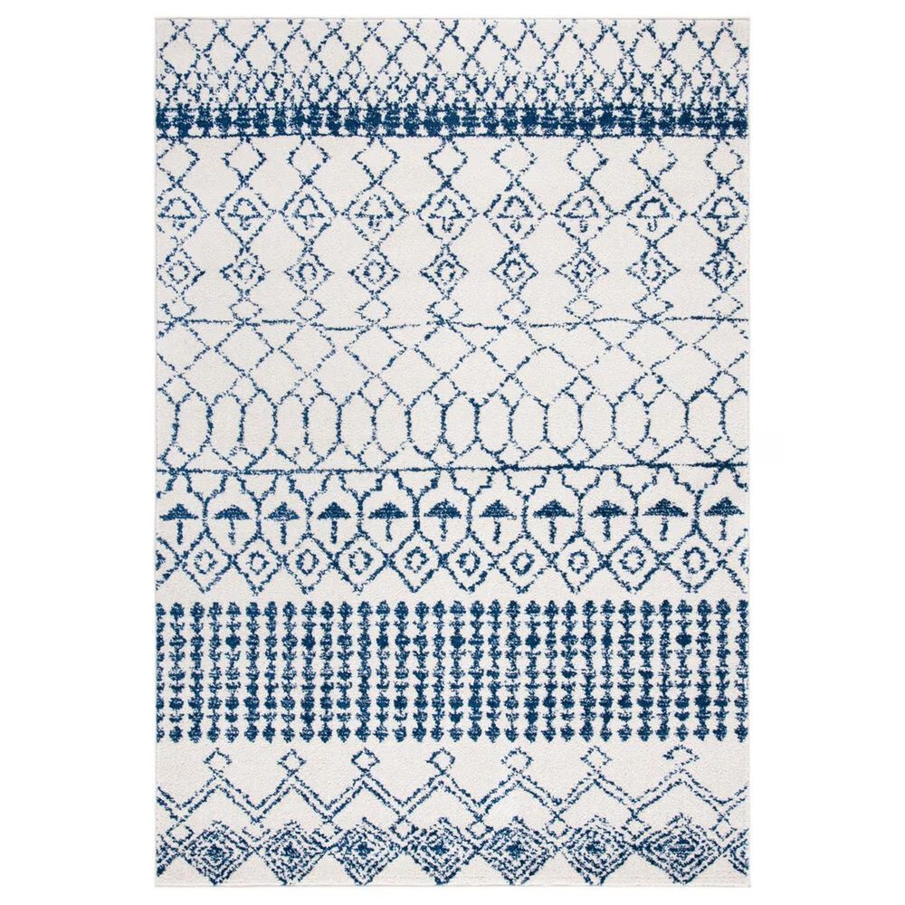 Safavieh Tulum4' x 6' Ivory and Navy Area Rug