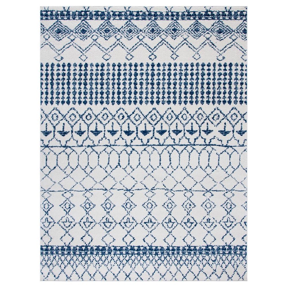 Safavieh Tulum8' x 10' Ivory and Navy Area Rug