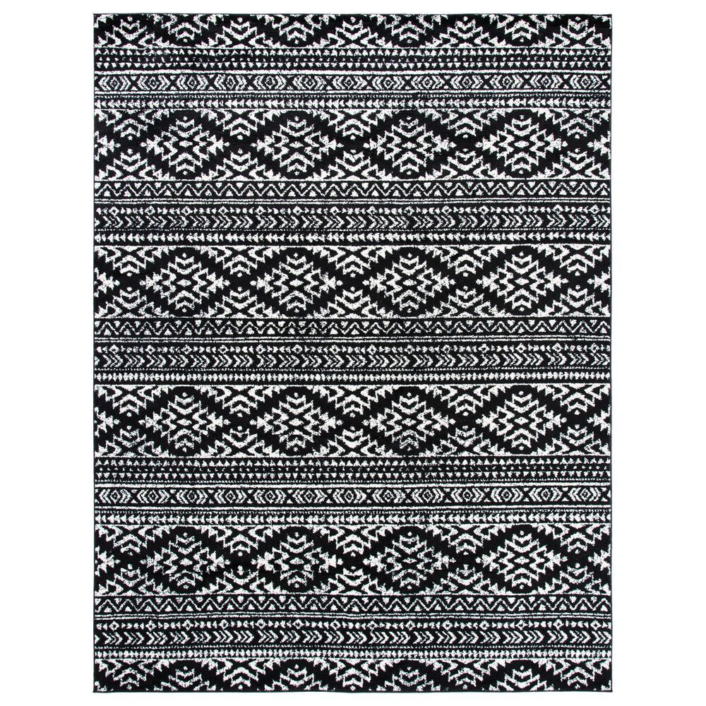 Safavieh Tulum9' x 12' Black and Ivory Area Rug