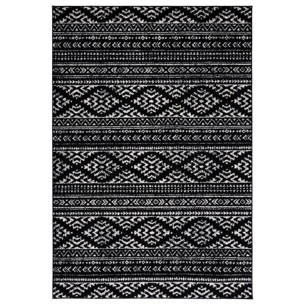Safavieh Tulum 4' x 6' Black and Ivory Area Rug