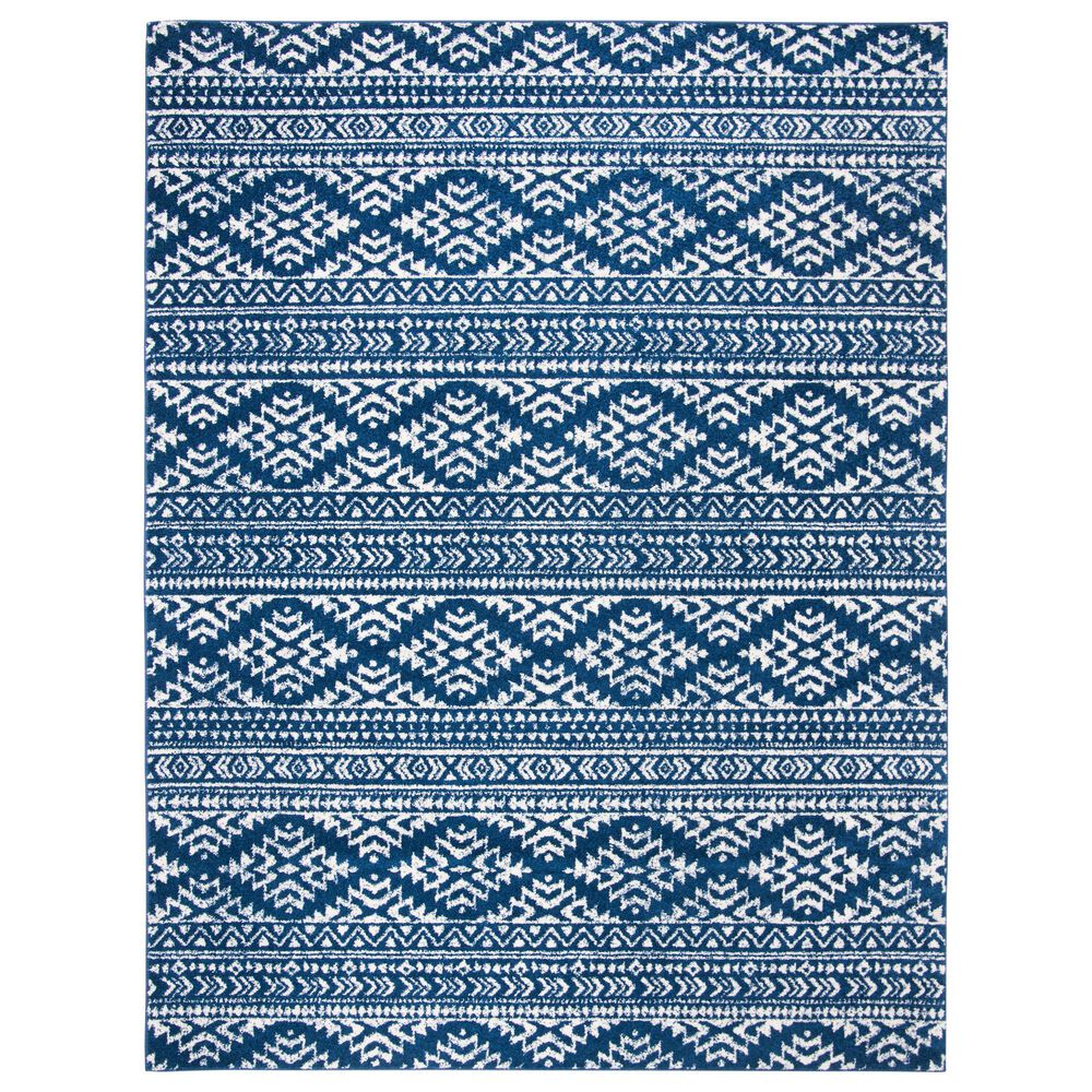 Safavieh Tulum 8' x 10' Navy and Ivory Area Rug