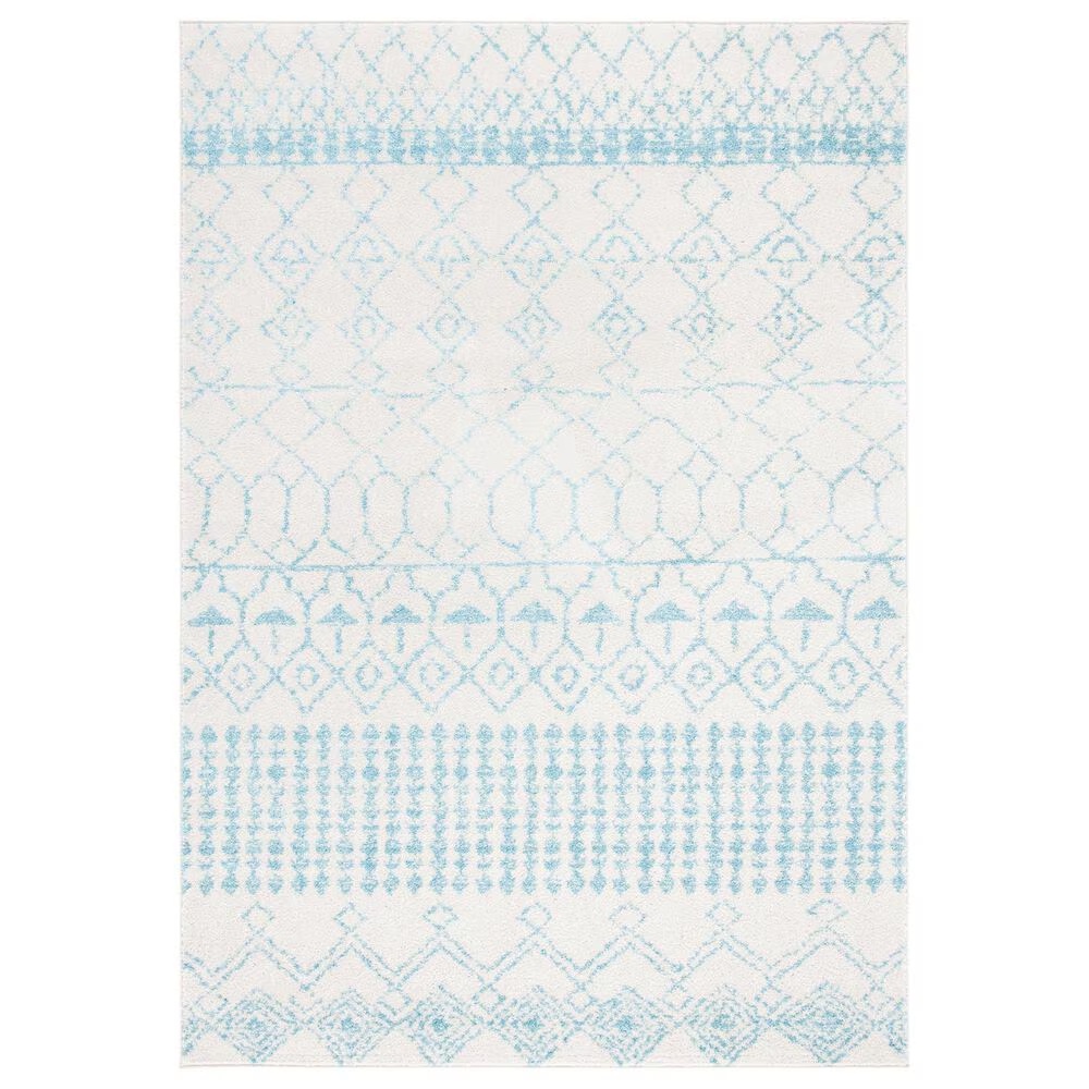 Safavieh Tulum 5'3" x 7'6" Ivory and Turquoise Area Rug