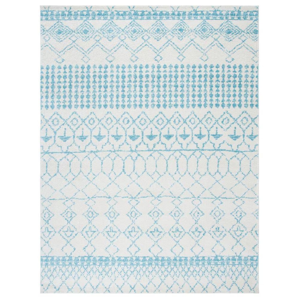 Safavieh Tulum 8' x 10' Ivory and Turquoise Area Rug