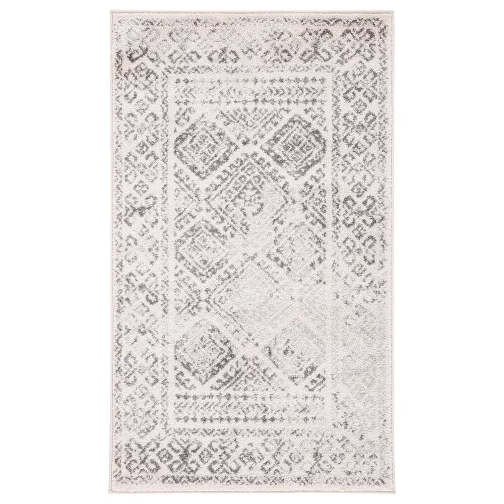 Safavieh Tulum Transitional 3' x 5' Ivory and Grey Area Rug