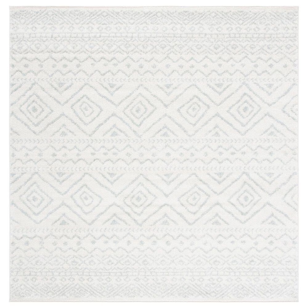 Safavieh Tulum Transitional 6'7" Square Ivory and Light Grey Area Rug