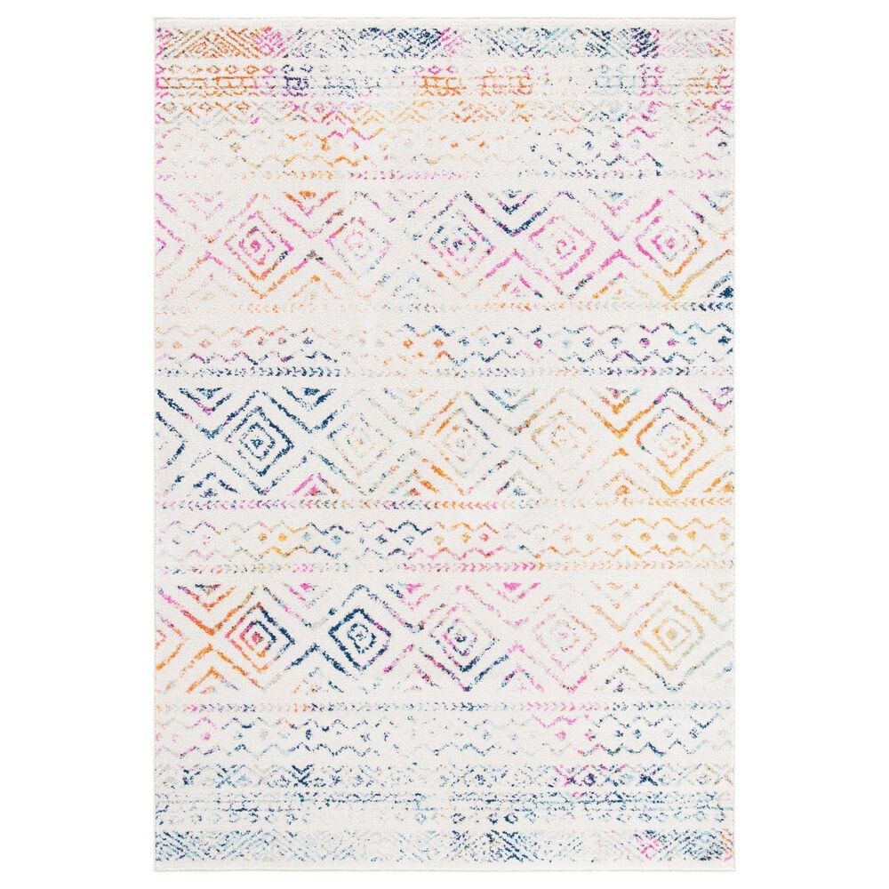 Safavieh Tulum TUL267E 9' x 12' Ivory and Fuchsia Area Rug