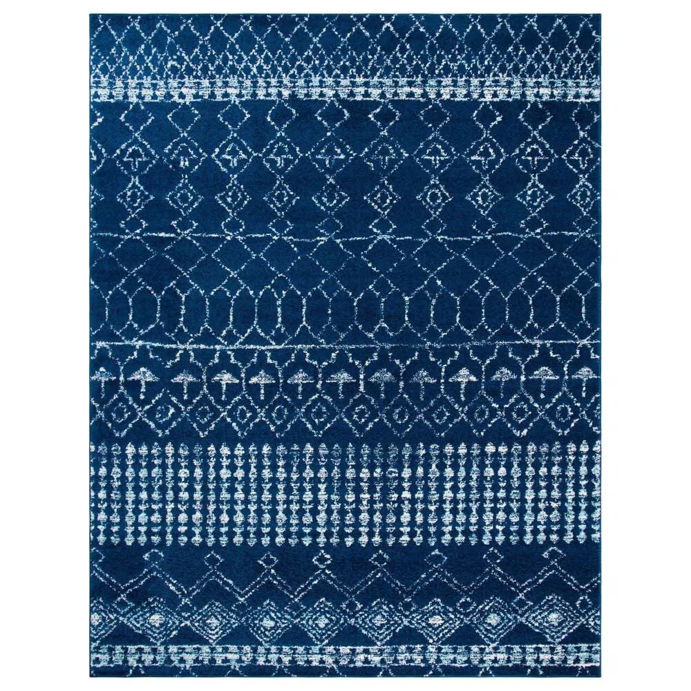 Safavieh Tulum TUL229N 10' x 13' Navy and Ivory Area Rug