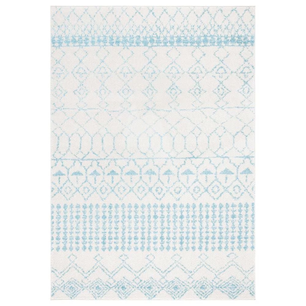 Safavieh Tulum 4' x 6' Ivory and Turquoise Area Rug