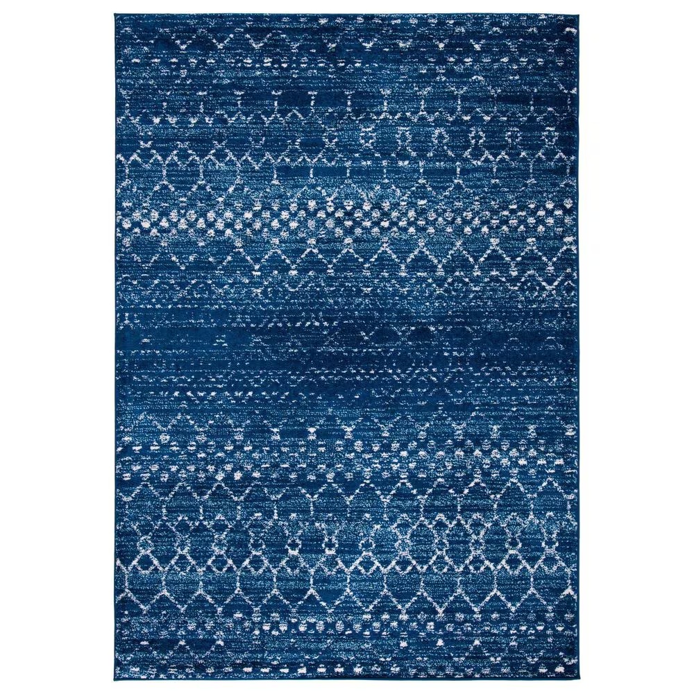 Safavieh Tulum 8' x 10' Blue and Ivory Area Rug