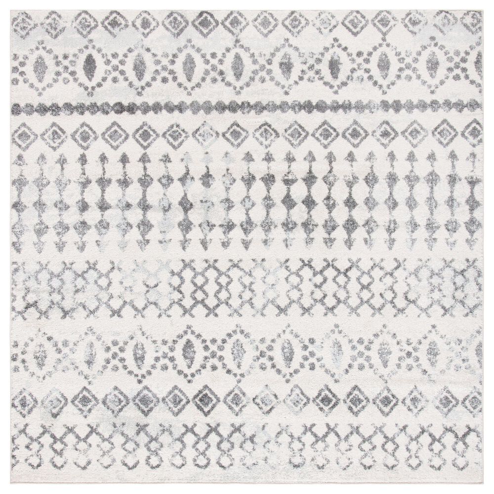 Safavieh Tulum TUL240A 6'7" Square Ivory and Grey Area Rug