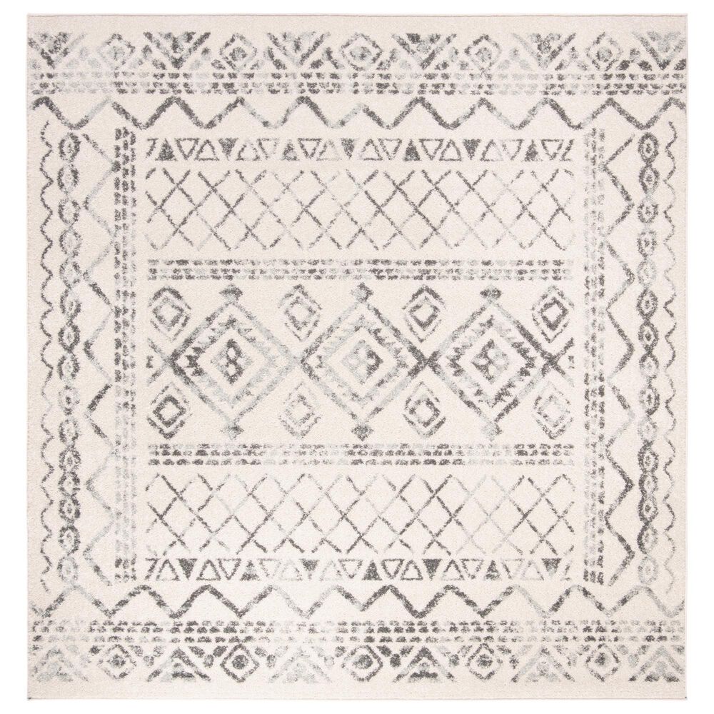 Safavieh Tulum TUL268A 6'7" Square Ivory and Grey Area Rug