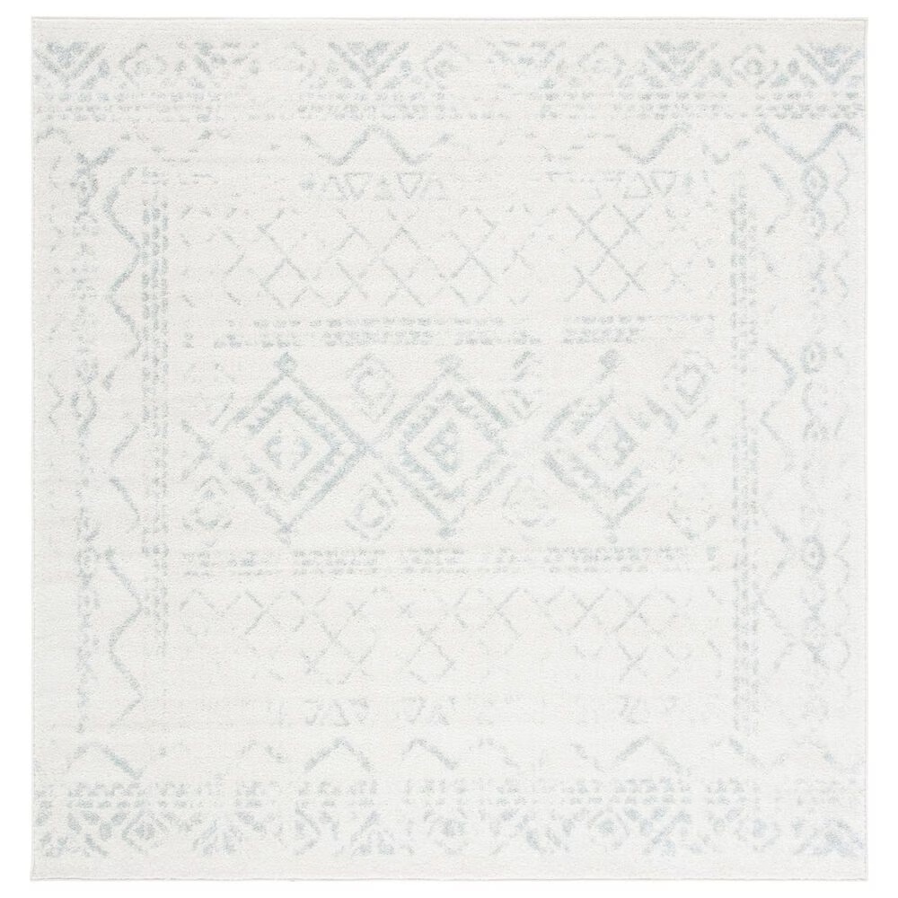 Safavieh Tulum TUL268B 6'7" Square Ivory and Light Grey Area Rug
