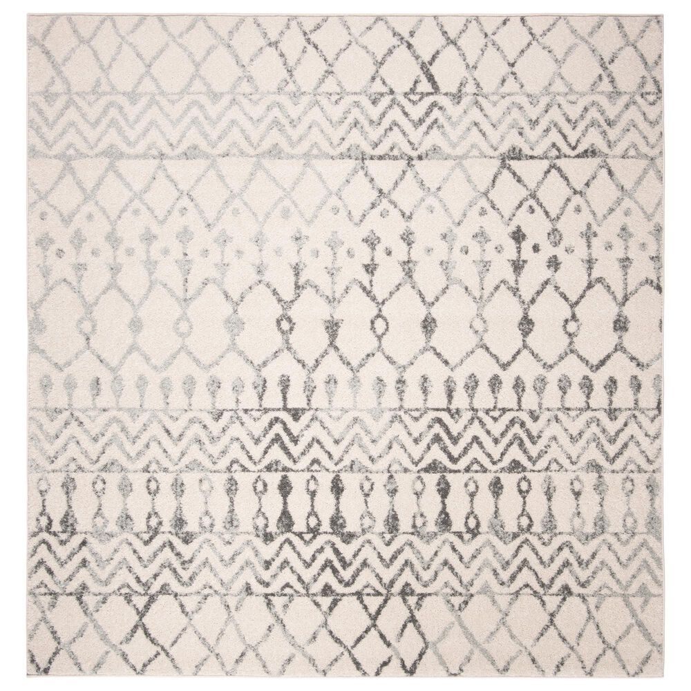 Safavieh Tulum TUL270A 6'7" Square Ivory and Grey Area Rug