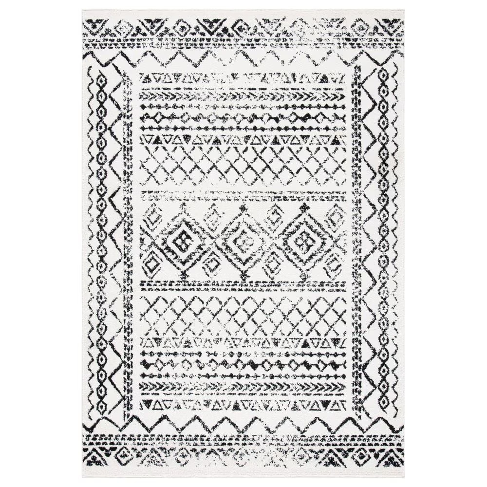 Safavieh Tulum TUL268D 4' x 6' Ivory and Black Area Rug