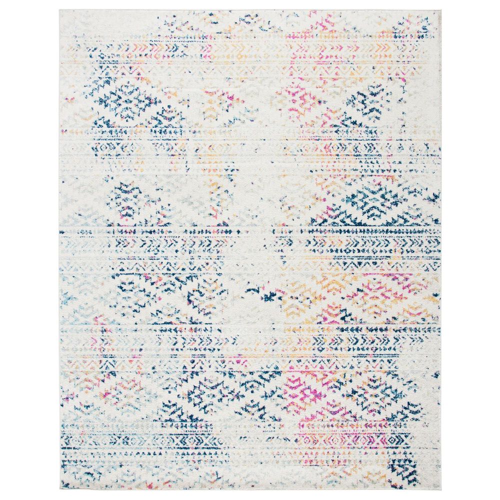 Safavieh Tulum TUL272C Ivory and Blue 8' x 10' Area Rug