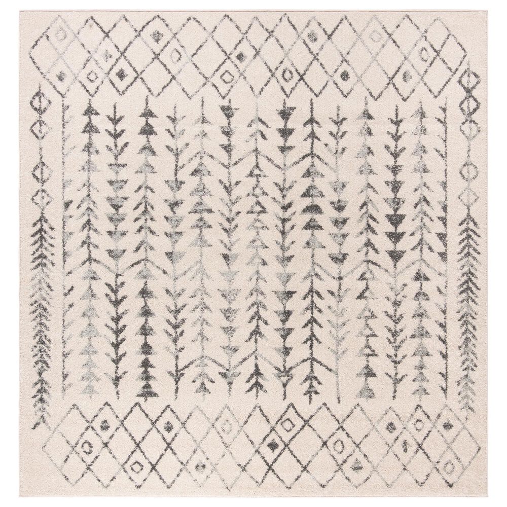 Safavieh Tulum TUL262A 6'7" Square Ivory and Grey Area Rug