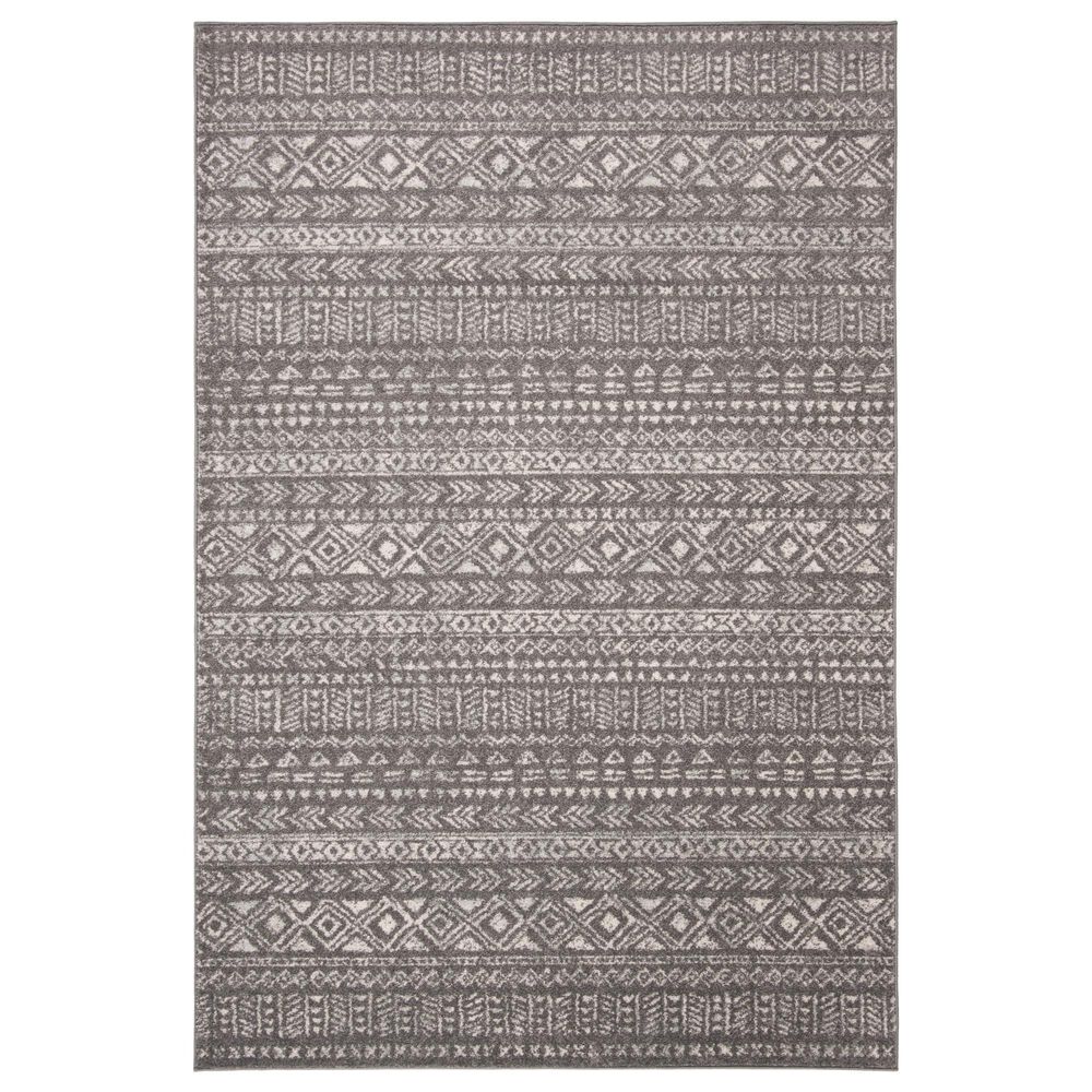Safavieh Tulum TUL263F 5'3" x 7'6" Dark Grey and Ivory Area Rug