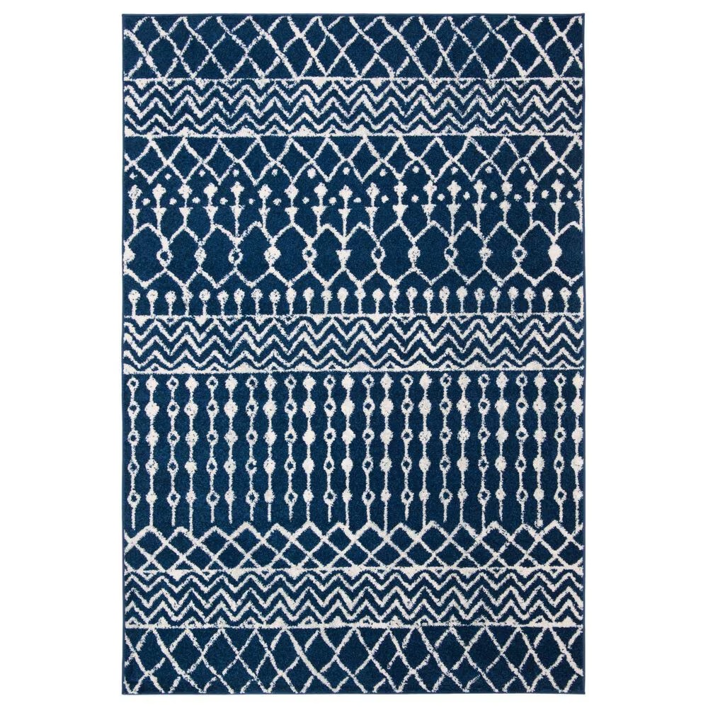 Safavieh Tulum TUL270N 4' x 6' Navy and Ivory Area Rug