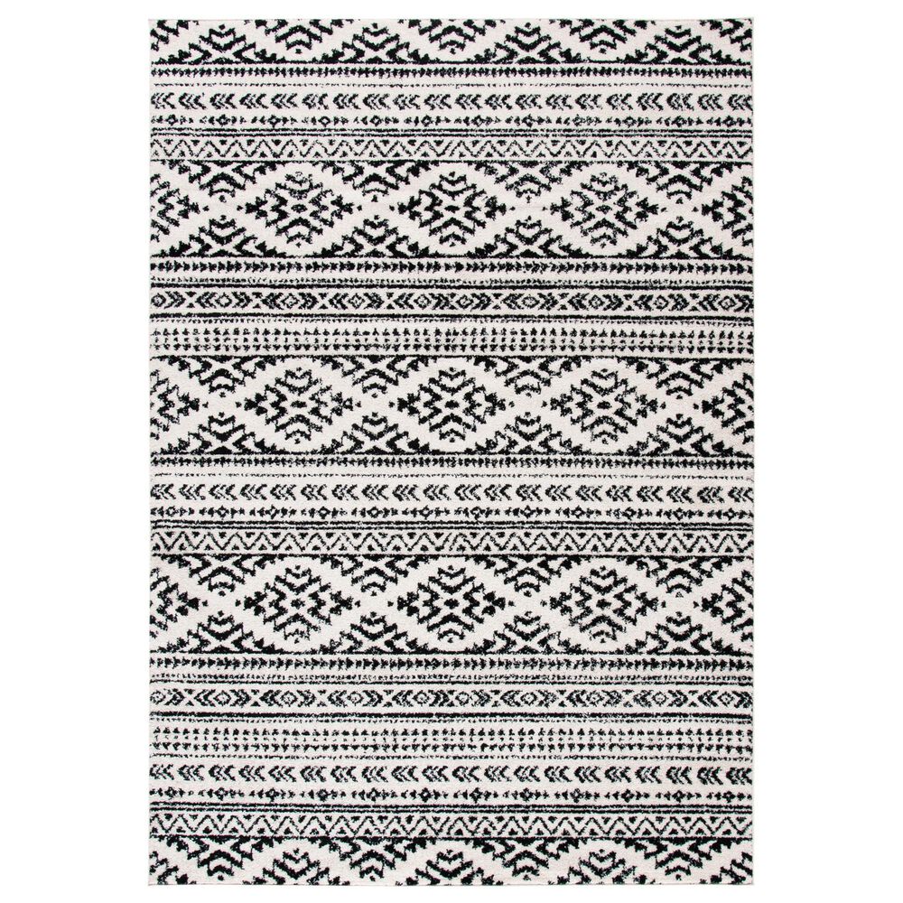 Safavieh Tulum TUL272B 5'3" x 7'6" Ivory and Black Area Rug