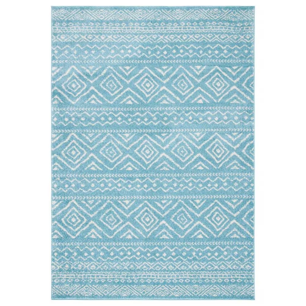 Safavieh Tulum TUL267K 4' x 6' Turquoise and Ivory Area Rug