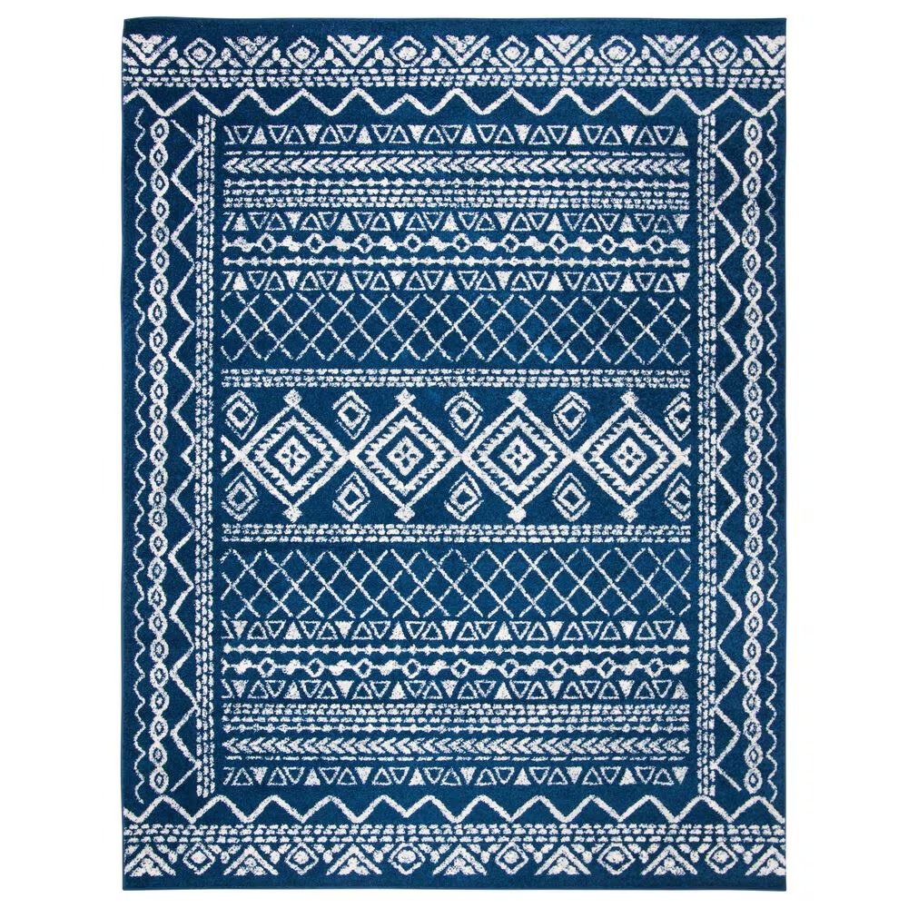 Safavieh Tulum TUL268N 9' x 12' Navy and Ivory Area Rug