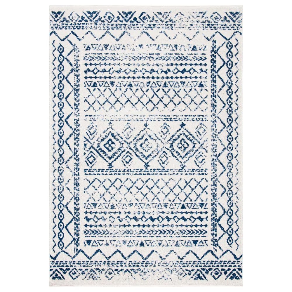 Safavieh Tulum TUL268C 9' x 12' Ivory and Navy Area Rug