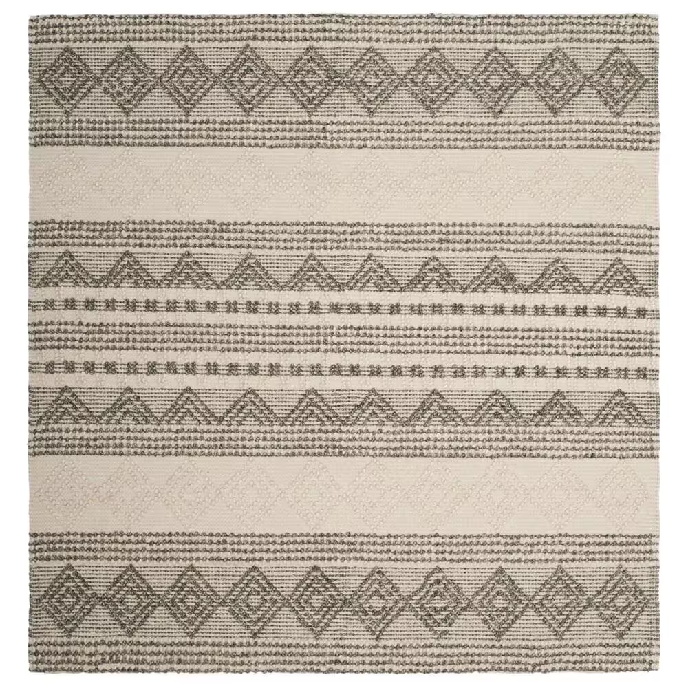 Safavieh Natura Transitional 8' Square Grey and Ivory Area Rug