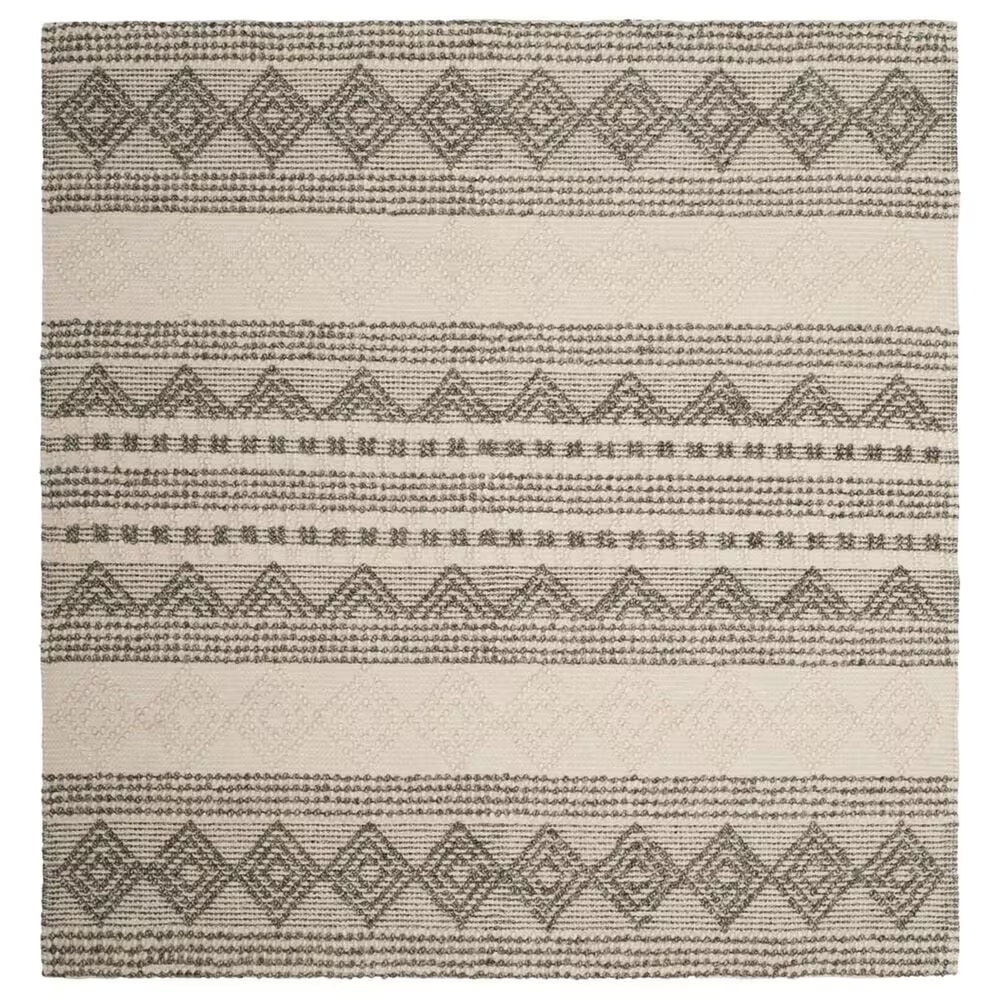 Safavieh Natura Transitional 9' Square Grey and Ivory Area Rug