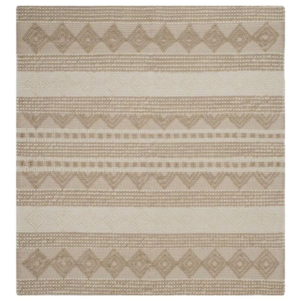 Safavieh Natura 6' Square Beige and Ivory Area Rug